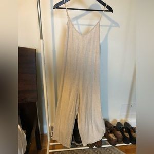 Shinestar cropped wide leg jumpsuit